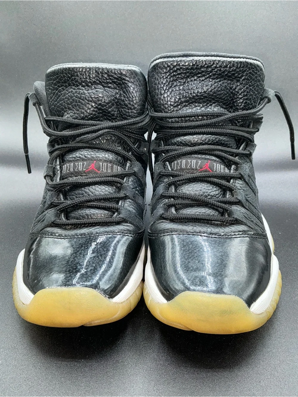 Jordan Air Jordan 11 Retro GS Black/White Unisex Kids Sneaker 4.5Y Leather